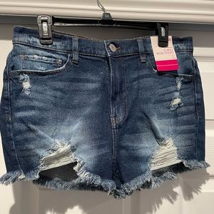 Cropped Mom Denim Short